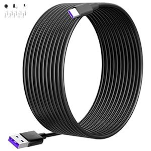 8M Extra langes USB Typ-C Kabel für Mi Camera 2K Magnetic Mount, Stromverlängerungskabel Sicherheitskameras USB Typ-C Kabel für Xiaomi Smart Camera C400 für Mi Wireless Outdoor Security Camera 1080p