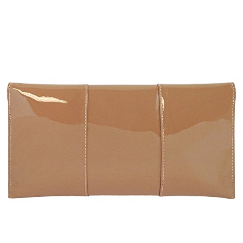 Image of JNB Faux Patent Leather Envelope Candy Clutch