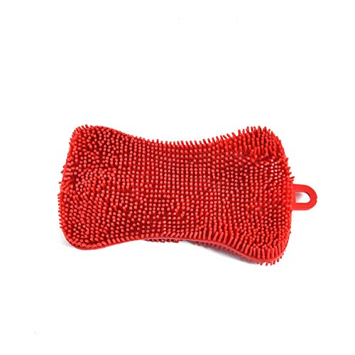 Preisvergleich Produktbild Bosi General Merchandise 1 Küchenreinigungsbürste, SilikonGeschirrspülbürste, SchwammScheuerschwamm für die Pfanne, Reinigungsbürste für Gemüse und Obst