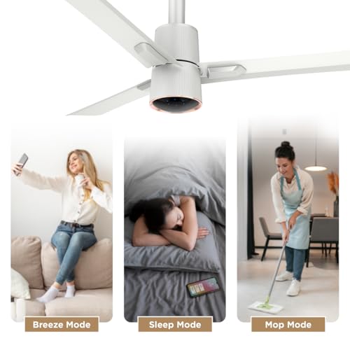 Image of Goldmedal Spacio BLDC 1200mm Decorative 5 Star Rated Ceiling Fan | Remote with 3 Modes |Off Timer Function (2,4, & 8 HRS) | Smooth & Silent Operation (Snow White)