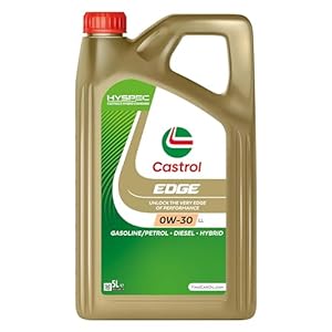 Castrol EDGE 0W-30 LL Longlife Engine Oil 5L, Gold