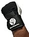 Muscle Composition Gym Gloves with Wrist Support for Gym Workout, Crossfit,Weightlifting Black/White. Premium Quality Materials. (Black/White, Large)