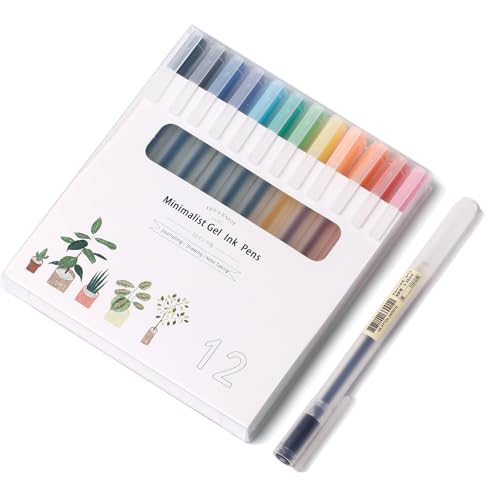 XIZE SH Bolígrafos coloridos de alta calidad para diario y toma d...