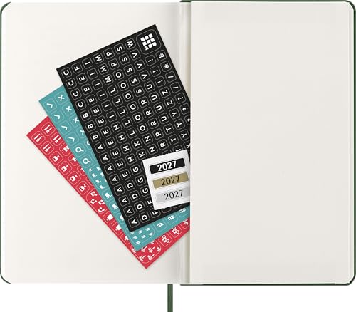 Agenda Semanal 2027 Moleskine Verde de 12 Meses con Hojas de Notas y Cierre de Elástico 5