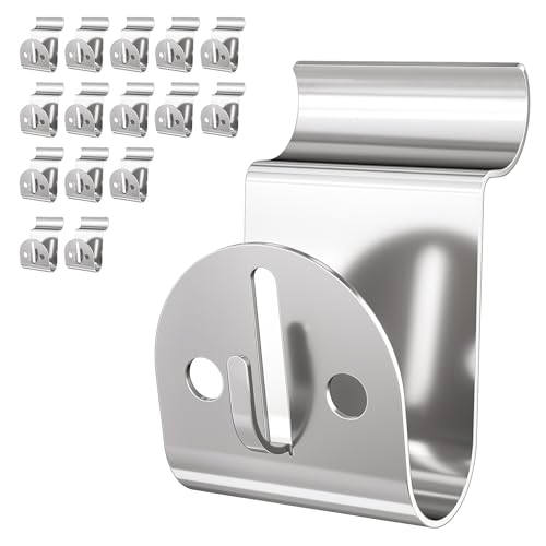 Amuille Heavy Duty Vinyl Siding Hooks 15 Pack, Stainless Steel