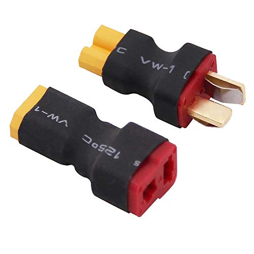 2 pares adaptadores de conector Deans-T a XT30 sin cable miniatura 2