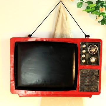 Amazon 赤い レトロ テレビ モチーフ ブリキ製 オシャレな メッセージボード 黒板 レトロ雑貨 置物 オブジェ オンライン通販 Amazon 赤い レトロ テレビ モチーフ ブリキ製 オシャレな メッセージボード 黒板 レトロ雑貨 置物 オブジェ オンライン通販