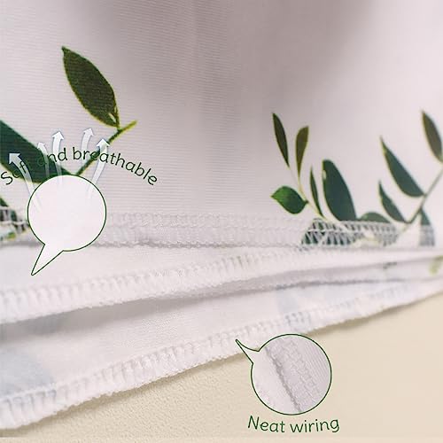 Image of Ylsteed Baby Swaddle Blanket and Headband Set, Newborn Receiving Blanket Swaddle Wrap for Girls Boys, Swaddling Blankets Neutral for Newborn,Soft and Skin-Friendly Receiving Wrap 32*32 inch(Green leaves)