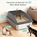 FURTIME Katzenklo Edelstahl XXXL, Katzentoilette Edelstahl 71x51x31 cm, Extra Großes Katzenklo mit Abnehmbarem Hohem Rand, Leicht zu Reinigen, Geeignet für Mehrkatzenhaushalte & Große Katzenrassen