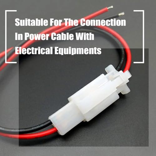 Image of Electrical Automotive Wire Connector, T-Type 2 Power Plug Male Female Socket Plug and Terminals Kit Fit for Kenwood FT-7800R, FT-8800R, FT-8900R