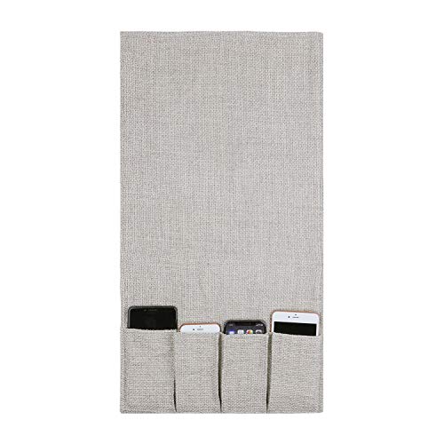 IPENNY Couch Sofa Armrest Organiser Chair TV Remote Holder Bed Storage Pocket Bag for Cellphone Tablet Notepad Book Magazines DVD Eyewears Drinker Snacks Holder Pouch
