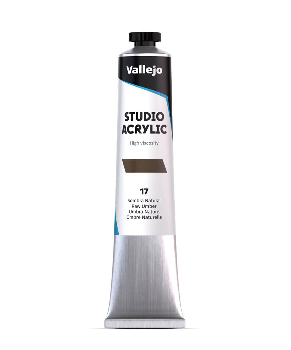 Vallejo : Studio Acrylic Paint : 58Ml : Raw Umber (Hue)