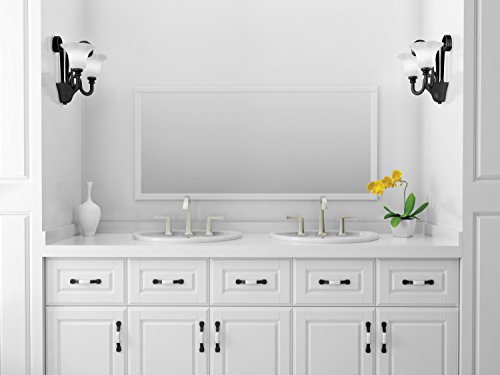 American Standard 7353801.295 Townsend 8-Inch Widespread High-Arc Bathroom Faucet With Two Handles, Brass, Brushed Nickel #TOP5