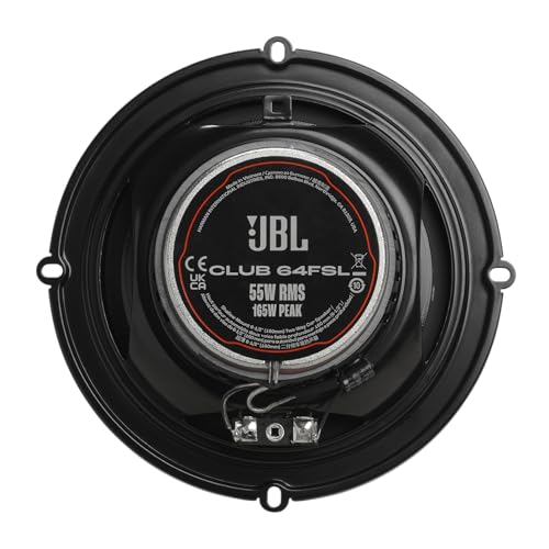 JBL Club 64FSL - Shallow-Mount 6-1/2" (160mm) Two-Way Car Speaker, 55W RMS, 165W Peak, Sensitivity (@ 2.83V): 92dB, Frequency Response: 55Hz – 20kHz, Nominal Impedance: 3.0 ohms - image 3