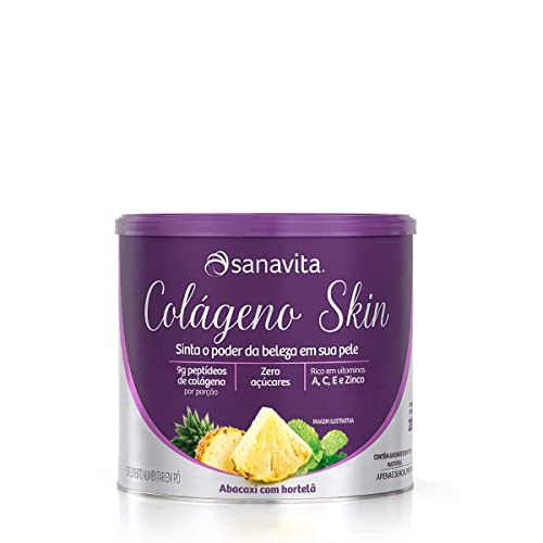 Colágeno Skin - 200G Abacaxi com Hortelã - Sanavita