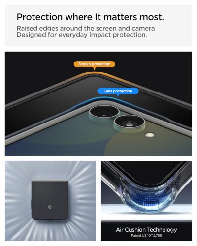 Image of Spigen Nano Pop MagFit Case for Samsung Galaxy Z Flip 8, Black Sesame | Magsafe, Slim Fit, Shockproof, Wireless Charging, Thermoplastic Polyurethane, Poly Carbonate, Smooth