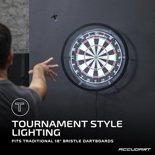 Accudart Vortex LED Surround - Tournament Style - 360 Degree Bright LED Lighting - Fits Traditional 18" Boards - Attaches Together in Minutes by Accudart - Image 4