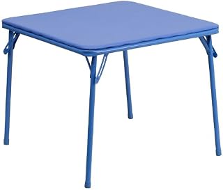 Flash Furniture JB-TABLE-GG Kids Blue Folding Table,24"D x 24"W x 20.25"H