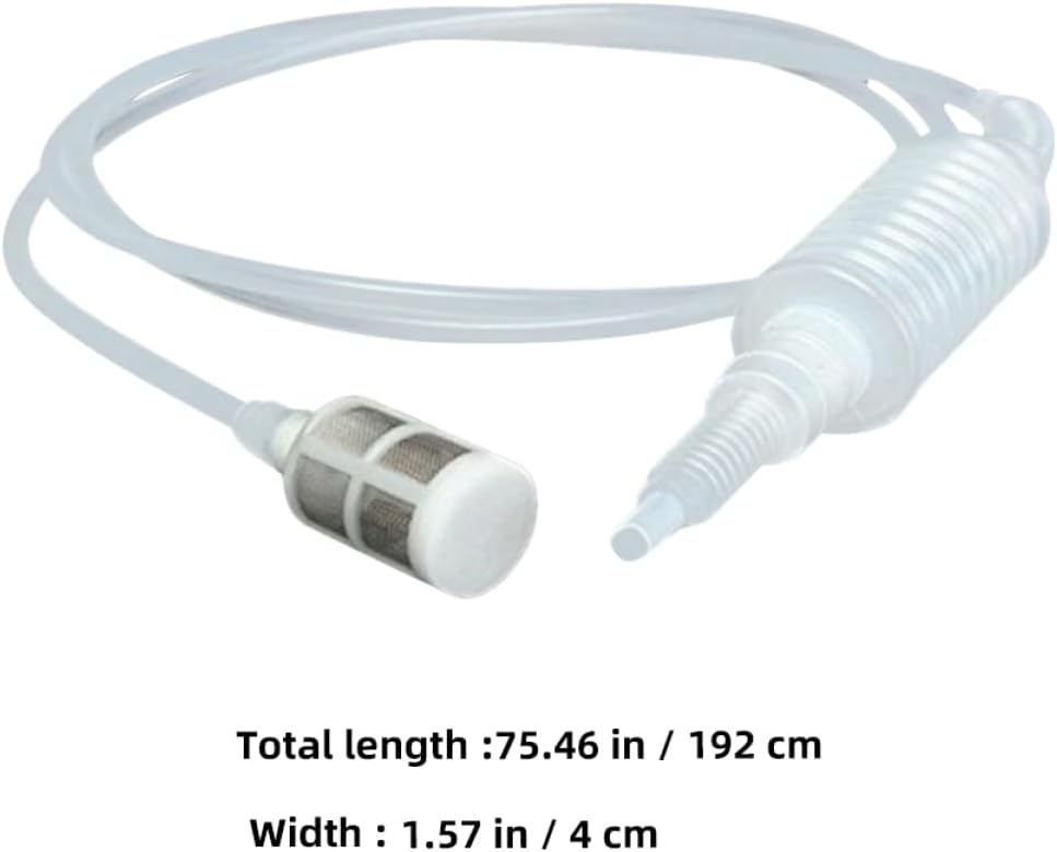 Mikinona 2pcs Professional Siphon Pump for Water Reusable Siphon Hose Wine Hose Filter Tubing