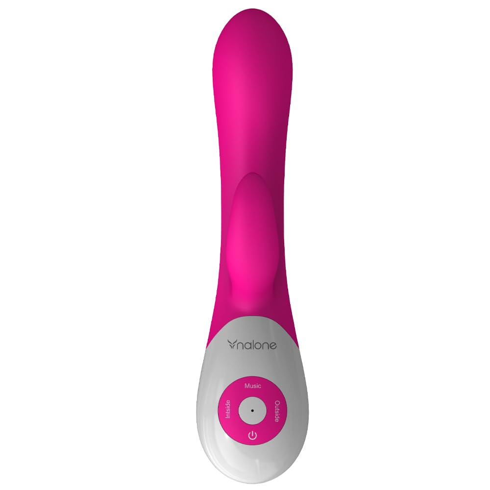 Nalone Rhythm Wireless Voice Activated Donna Vibratore Rabbit Erotico - 7 modalità di stimolazione, 2 modalità di attivazione vocale – Silicone USB Vibratore Clitoride con Ricaricabile Batteria, 100% Impermeabile –20cm (Inseribile 11,43cm)