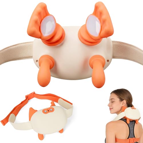 Masajista Cervical 4D Avec Chaleur, Masajista Dos Et Cervicales Pour La Nuque Et Les Épaules, Appareil De Massage Portable Idéal Pour Voyager