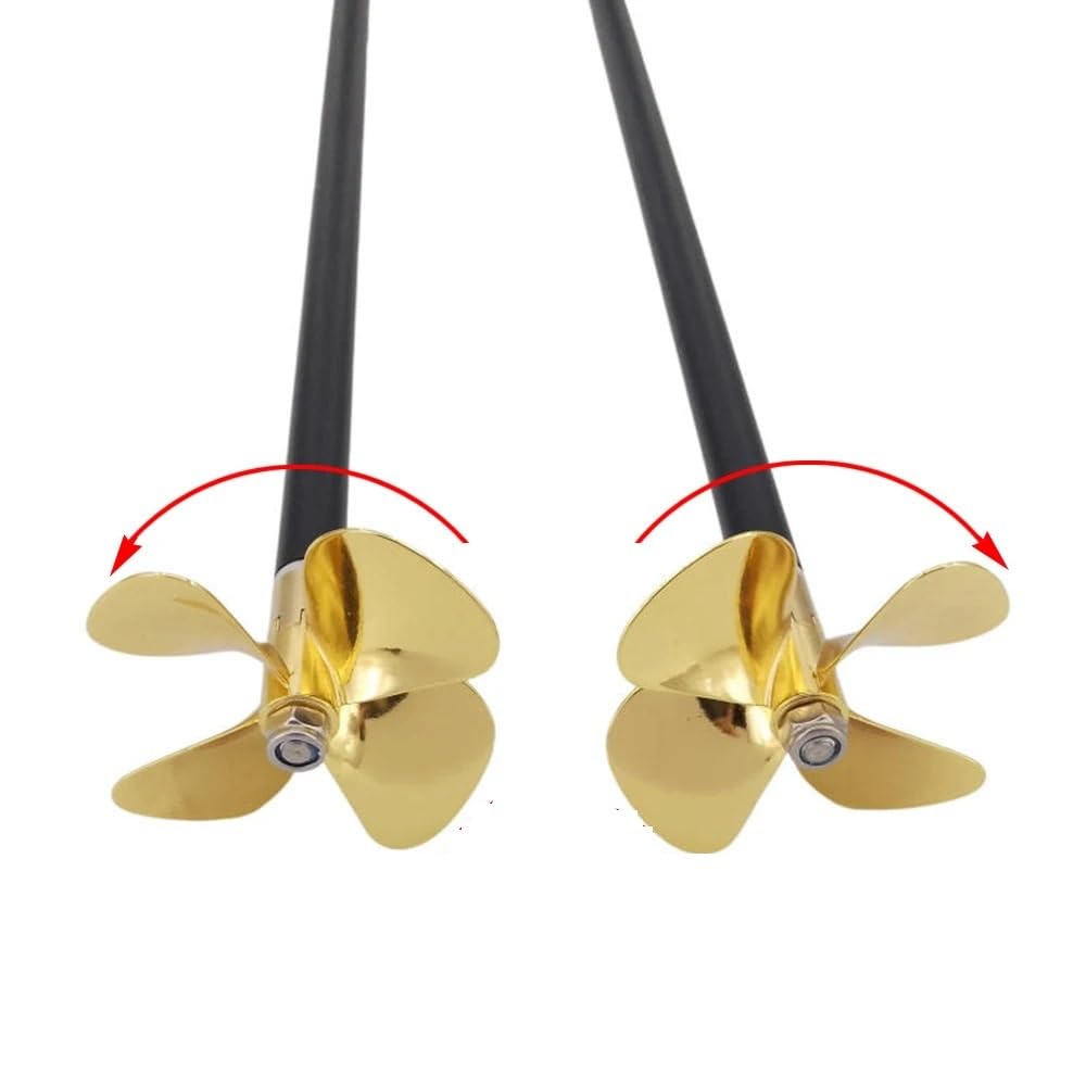 5mm wał łodzi RC 60mm metalowe śmigło lewy prawy uniwersalny zestaw przegubów do przynęty na ryby holownik ROV model morski części zamienne(L25cm 6.0mm RH)