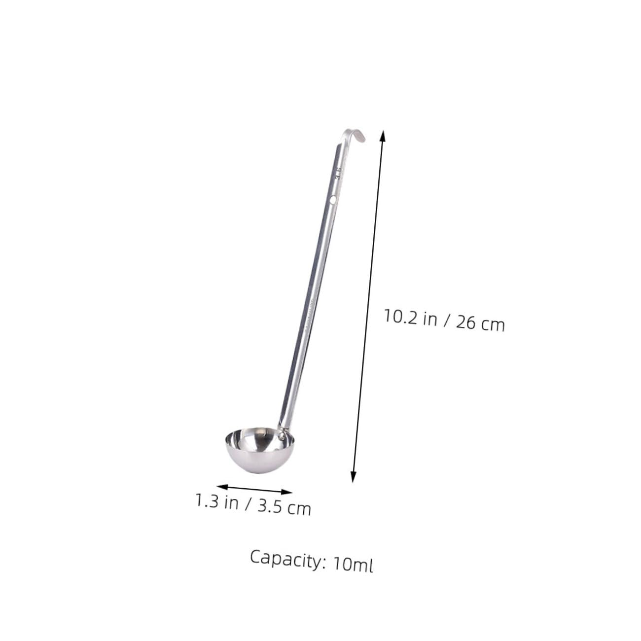Juego De 2 Cucharones De Metal Para Sopa Resistentes Y De Acero Inoxidable Aptos Para La Cocina. 2 Unidades.