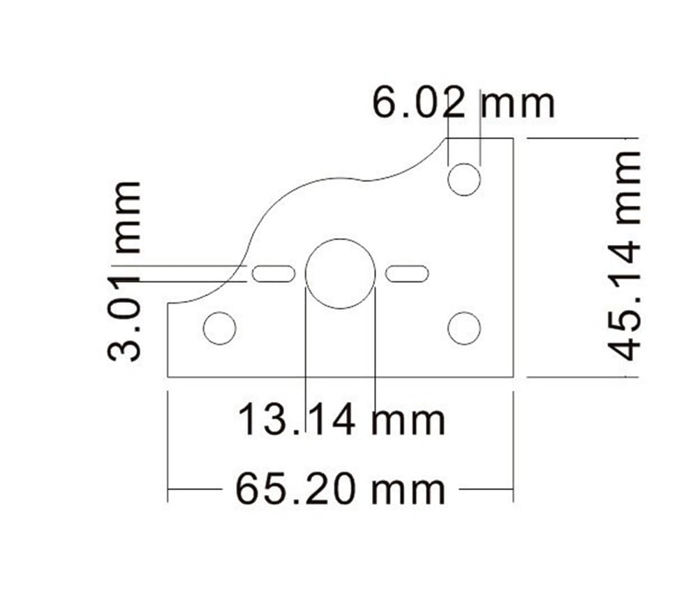 Epoxy Board Motor Mount, for Shrimp Boat Flat-Bottom RC Boat