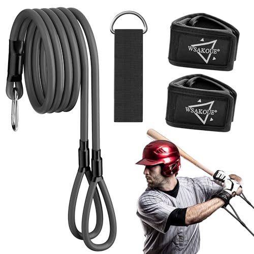 Baseball Resistance Bands - Arm Strengthening Trainer for Pitchers & Players, Softball Pitching Equipment & Sports Accessories - Grey
