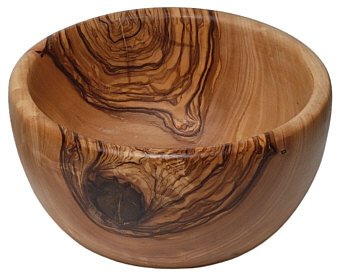 Guscio Rotondo in Legno di ulivo Diametro ca. 15 cm