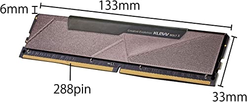 KLEVV Bolt X 32GB Kit (16GB x2) 3200 MHz Arbeitsspeicher DDR4-RAM XMP 2.0 Non-RGB High Performance – Bild 7