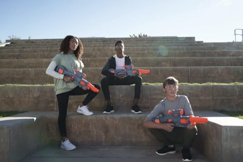 Nerf Elite 2.0 Eaglepoint RD-8 Blaster, 8-Dart Trommel, abnehmbares Fernrohr und Abnehmbarer Lauf, mit 16 Nerf Darts und Bolzen, 27 Meter Schussweite
