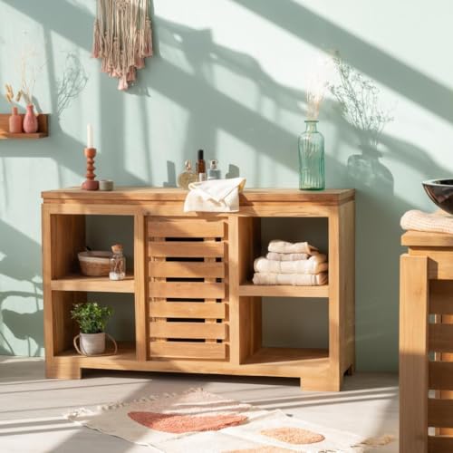 Wanda collection - Meuble Bas de Rangement en Teck Massif 120 cm