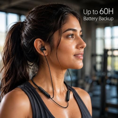 Image of Bluetooth Neckband for Boat Rockerz 255 Pro+ with Rich Bass, 60Hrs Long Playback, Dual Device Pairing, Clear Audio, Hands-Free Calling and Quick Charging