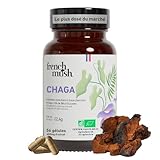 Chaga Bio Gélules 8000 mg - Super Aliment Antioxydant - 56 Gélules Vegan - Chaga Mushroom Complex Riche en Vitamines B, D et K - Champignon Adaptogene -Testé en Laboratoire