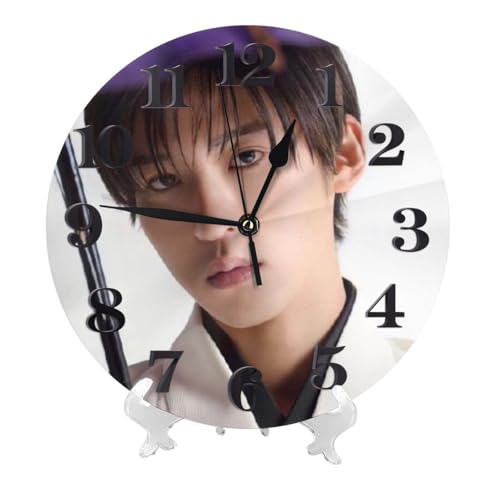 目黒蓮 (10) アニメ 掛け時計 おしゃれ 北欧 壁掛け時計 静音 自宅 寝室 部屋飾り 贈り物 インテリア 大数字 直径25cm 非電波 かわいい プレゼント