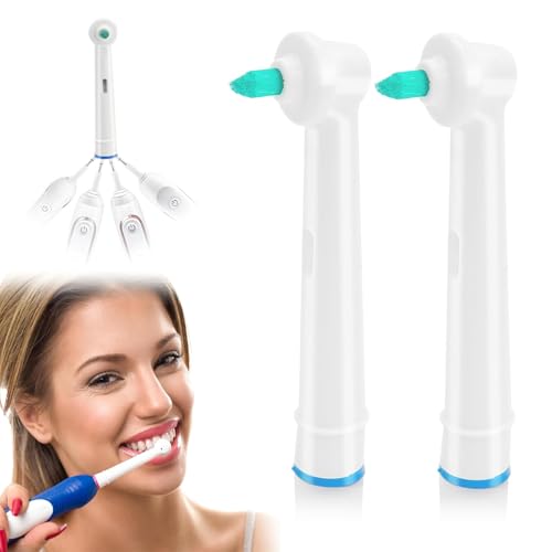 Raheem 2 testine di ricambio, spazzolino da denti compatibile con spazzolini elettrici Oral B, spazzolino da denti Tuft per spazi interdentali, spazzole di ricambio interdentali per la pulizia dei