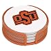 Thirstystone VOSU-HA25 Stoneware Drink Coaster Set with Holder, Oklahoma State University