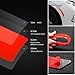 muekzru Car Reflective Trim Side Marker Stickers,Automotive Exterior Accessories Reflector Guard for Car SUV Pickup Truck Wheel Well Arch or Side Bumper Fenders,Outdoor Safety (RED-2PCS)