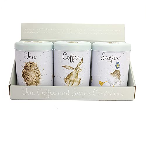 Wrendale Designs - 'Tea, Coffee and Sugar Canisters