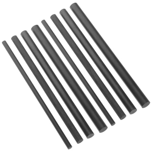 Kit de reparación para cañas de pescar rotas con 8 piezas de carbono portátil