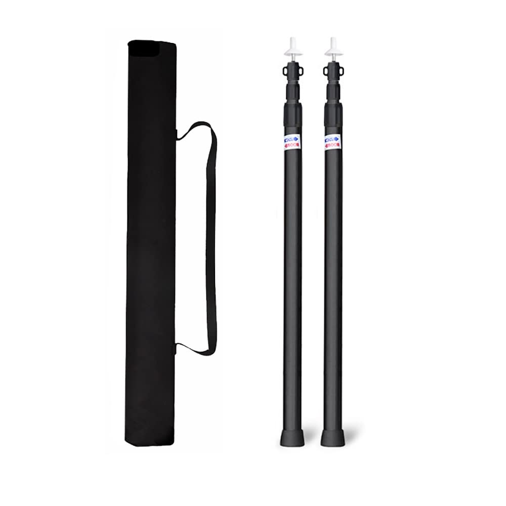 Verstellbare Camping Tarp Stangen Teleskopstangen, 2 Stück Teleskop-Zeltstangen, 2,3 m, verstellbare Markisenstangen aus Aluminium, Überdachungsstangen for Campingzelt, Plane, Unterstand, Markisenüber