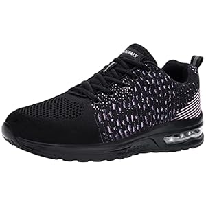 DYKHMILY Veiligheidsschoenen voor heren en dames, licht, luchtkussen, veiligheidsschoenen, stalen top, werkschoenen