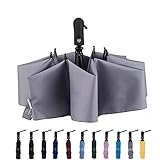 NOOFORMER Travel Inverted Automatic Umbrella – Reverse Windproof Golf Compact Lightweight Car Umbrellas for Men & Women