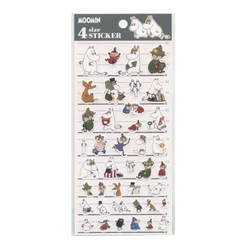 ムーミン[シールシート]4サイズステッカー 4SIZE STICKER/MIX 北欧