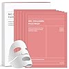 Maschera Collagene Viso, Bio Collagen Real Deep Mask - 5 Pezzi - Idratazione Intensa, Pelle Compatta, Luminosità Istantanea per Ogni Pelle