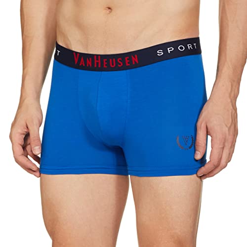 Image of Van Heusen Cotton Men Sport Plush Back Elasticized Waistband Trunks - Double Layer Gusset, Solid