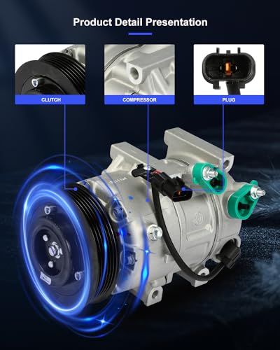 Image of ECCPP AC Compressor Direct Fit for Hyundai Sonata L4 2.0L 2011-2012