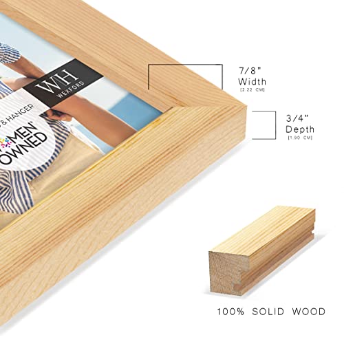 Renditions Gallery 8X10 Inch Picture Frame Nature Wood Grain Frame, High-End Modern Style, Made Of Solid Wood And High Definition Glass For Wall And Tabletop Photo Display #TOP5