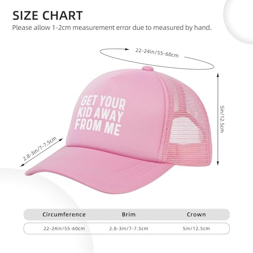 Get Your Kid Away from Me Cap Mens Womens Trucker Hat Black Summer Mesh Cap Adjustable4